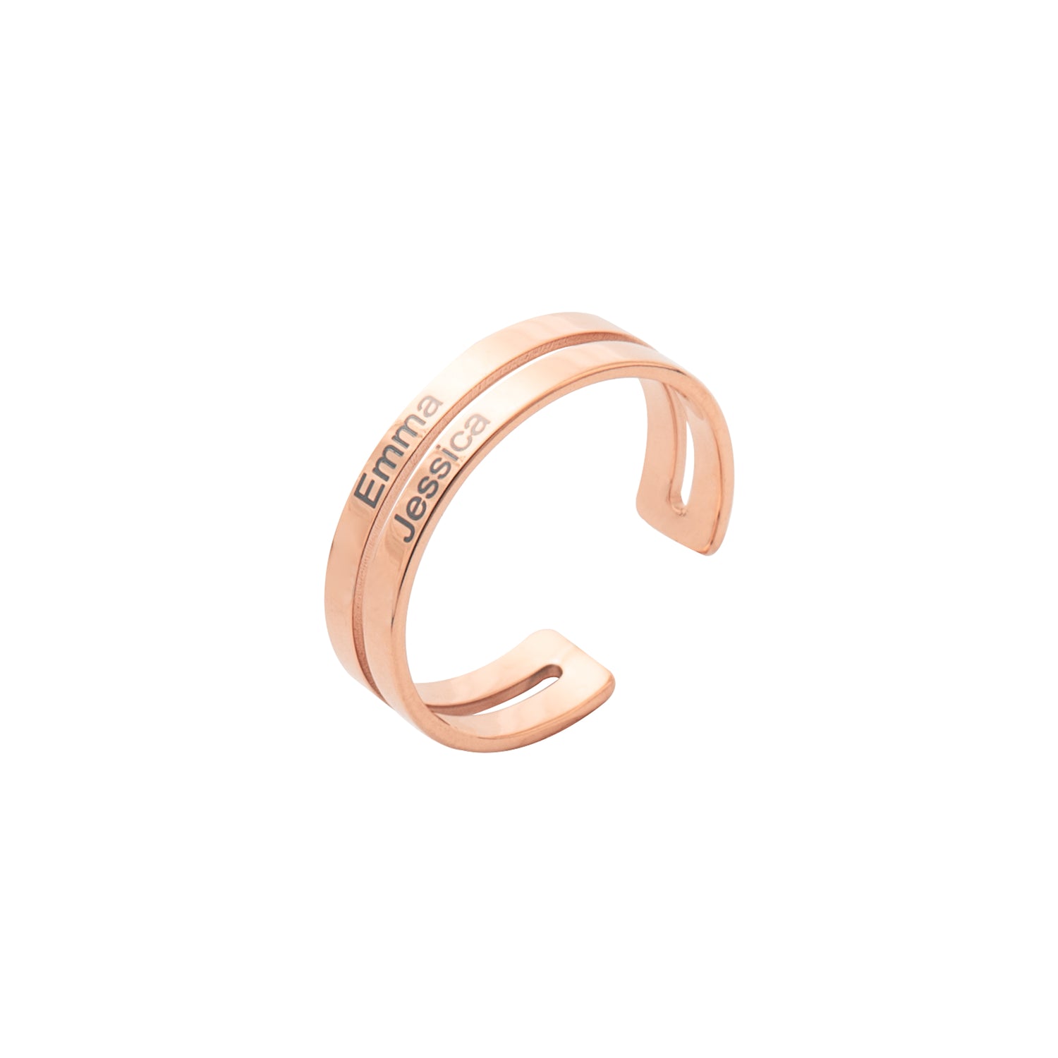 Personalized Two-Name Ring