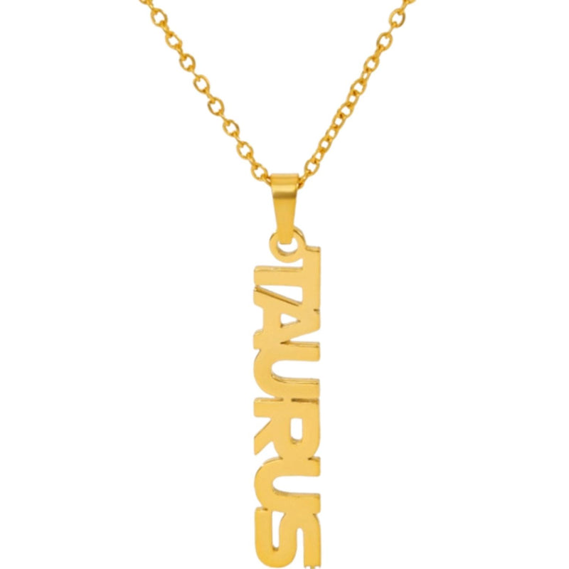 Zodiac Name Necklace - Pick Yours