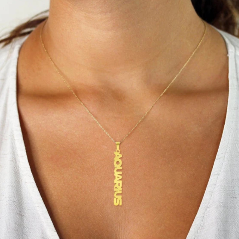 Zodiac Name Necklace - LIBRA